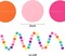 5pcs Colorful Paper Garland Party Decorations Circle Dots Hanging Rainbow Decorations for Birthday Wedding Baby Shower Classroom Candyland Streamers Party Supplies (66ft)